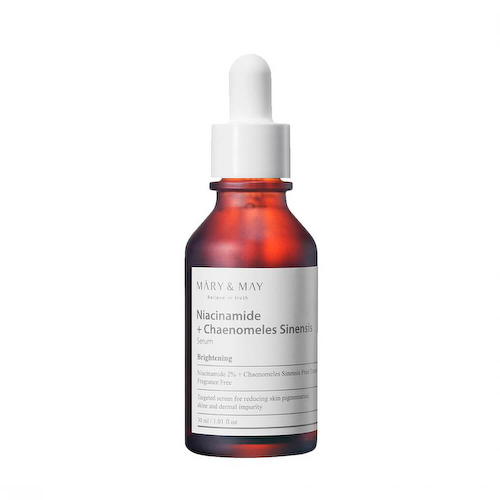 Осветляющая сыворотка с экстрактом айвы Mary&May Niacinamide + Chaenomeles Sinensis Serum #1