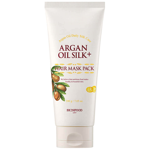 Смягчающая маска для волос с арганой Skinfood Argan Oil Silk Plus Hair Mask Pack #1