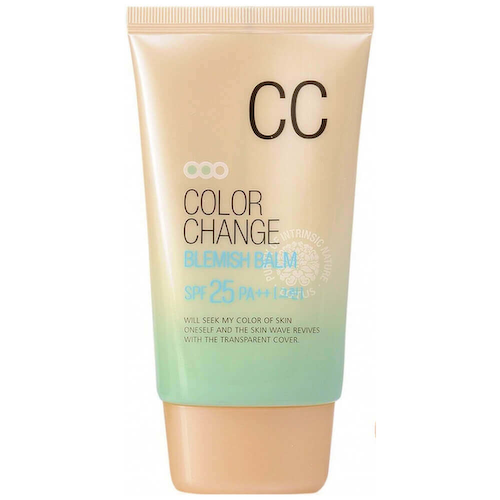 Матирующий СС-крем с цветовыми капсулами Welcos Lotus Color Change Blemish Balm SPF25 PA++ #1
