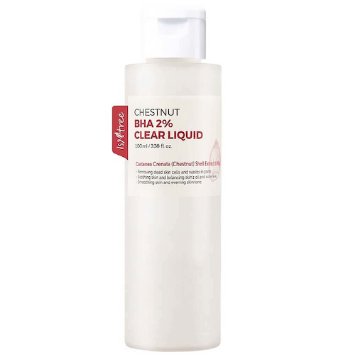 Кислотный тонер для очищения пор IsNtree Chestnut BHA 2% Clear Liquid #1