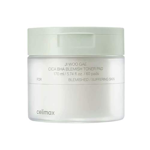 Пилинг-пэды от воспалений Celimax Ji Woo Gae Cica BHA Blemish Toner Pad 60 шт #1
