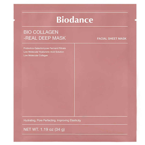 Ночная гидрогелевая маска с коллагеном для эластичности кожи Biodance Bio-Collagen Real Deep Mask 1 шт #1