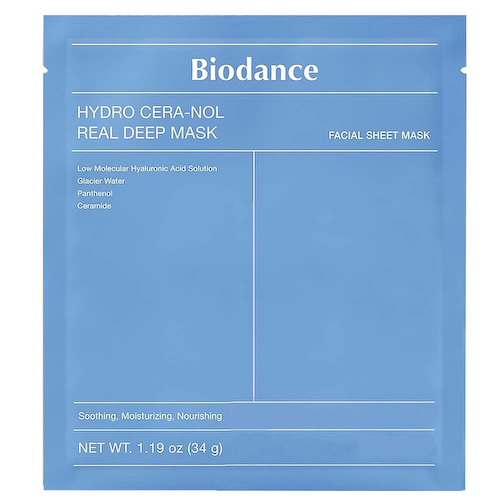 Ночная гидрогелевая маска с церамидами против сухости Biodance Hydro Cera-Nol Real Deep Mask 1 шт #1