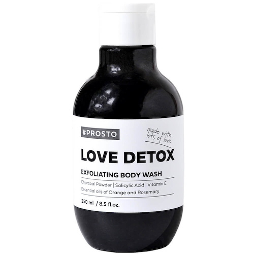 Отшелушивающий крем-гель для душа PROSTO LOVE DETOX Exfoliating Body Wash #1