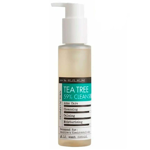 Очищающий гель для проблемной кожи с 59% чайного дерева Derma Factory Tea Tree 59% Gel Cleanser #1