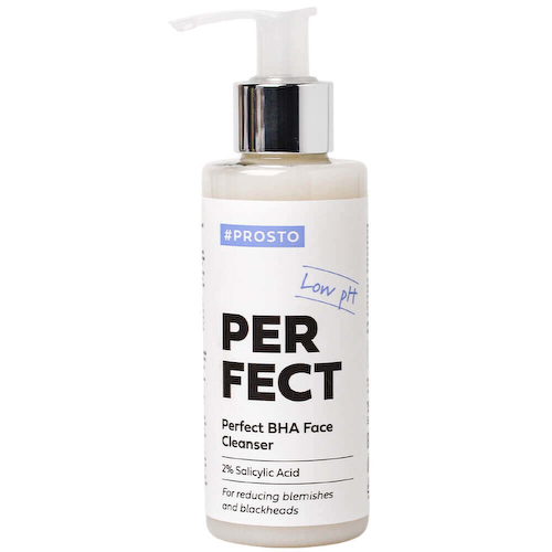 Очищающий гель от чёрных точек с 2% BHA-кислоты PROSTO PERFECT BHA Face Cleanser #1
