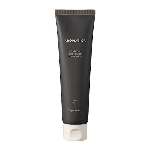 Гелевая зубная паста с углем Aromatica Charcoal Soot Blast Toothpaste #1