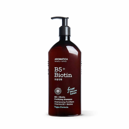 Бессульфатный укрепляющий шампунь с биотином AROMATICA B5+Biotin Fortifying Shampoo #1