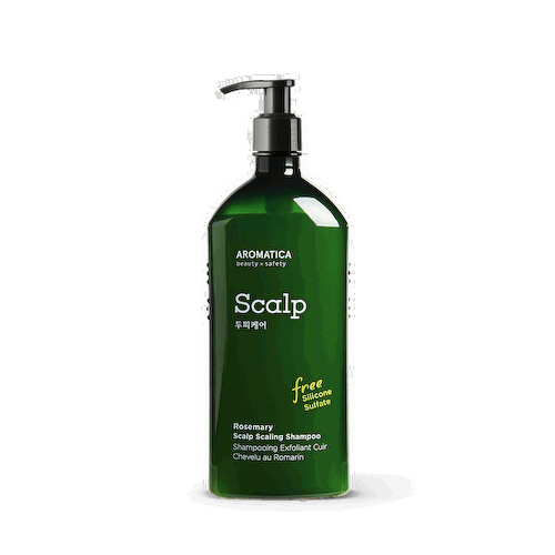 Бессульфатный укрепляющий шампунь с розмарином AROMATICA Rosemary Scalp Scaling Shampoo 400 мл #1