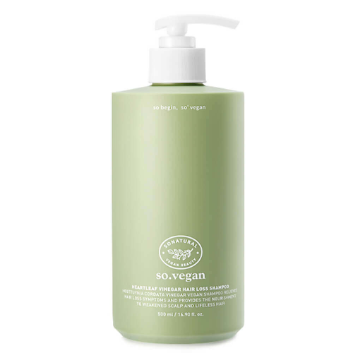 Шампунь с уксусом и коллагеном против выпадения волос So Natural So Vegan Heartleaf Vinegar Hair Loss Shampoo #1