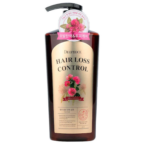 Слабокислотный шампунь от выпадения c красным клевером Deoproce Hair Loss Control Shampoo #1