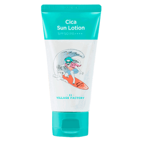 Лёгкий солнцезащитный лосьон с центеллой Village 11 Factory Cica Sun Lotion SPF 50 PA++++ #1