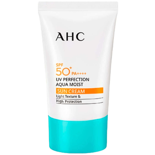 Лёгкий увлажняющий солнцезащитный крем AHC UV Perfection Aqua Moist Sun Cream SPF50+ PA++++ #1