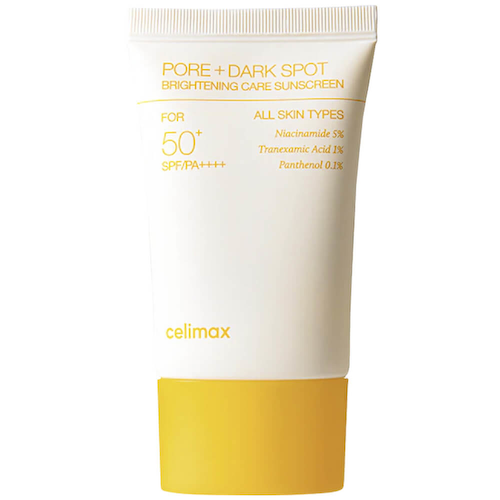 Осветляющий солнцезащитный крем Celimax Pore+Dark Spot Brightening Care Sunscreen SPF50+ PA++++ #1