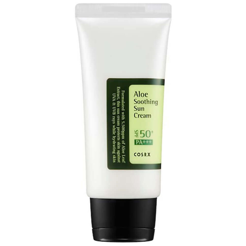 Солнцезащитный крем с соком алоэ вера Cosrx Aloe Soothing Sun Cream SPF50+ PA+++ #1