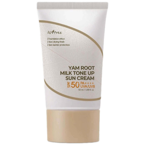 Тонирующий солнцезащитный крем с корнем ямса IsNtree Yam Root Milk Tone Up Sun Cream SPF50 PA++++ #1