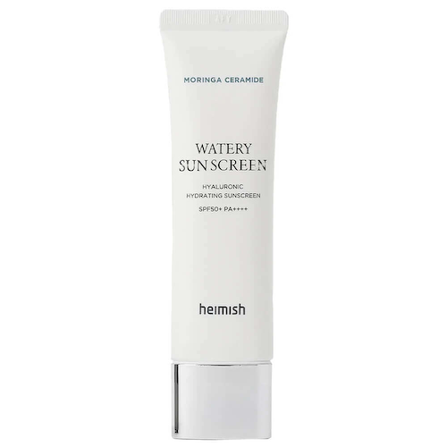 Увлажняющий солнцезащитный крем с морингой Heimish Moringa Ceramide Watery Sun Screen SPF50+ PA++++ #1