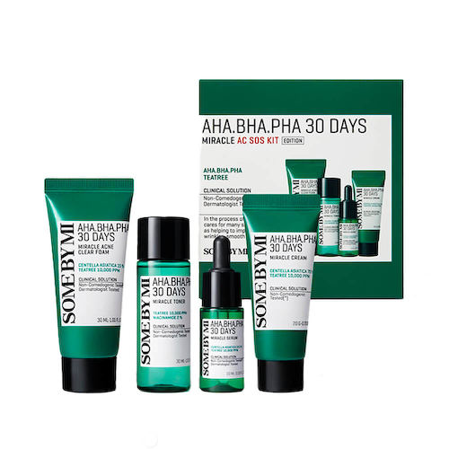 Набор с кислотами для проблемной кожи Some By Mi AC SOS AHA-BHA-PHA 30 Days Miracle AC SOS Kit #1