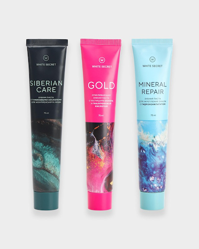 Комплекс зубных паст: GOLD, MINERAL, Siberian Care #1