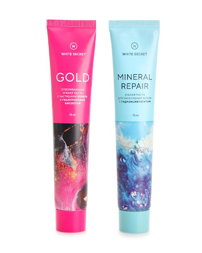 Набор зубных паст GOLD + MINERAL, 2 уп. #1