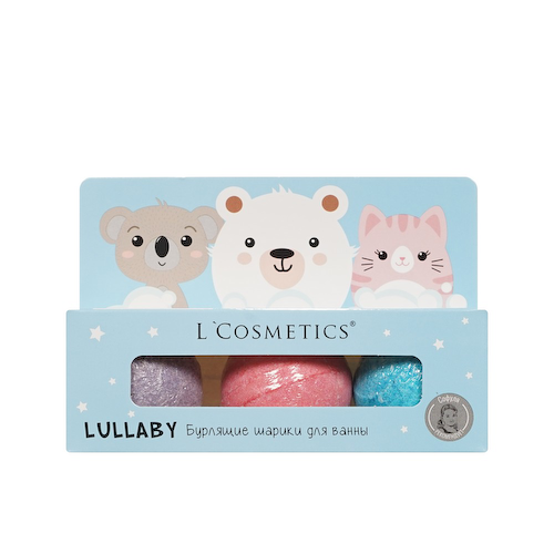 Набор бурлящих шариков для ванны L'Cosmetics Lullaby 3+ Голубой 165г #1