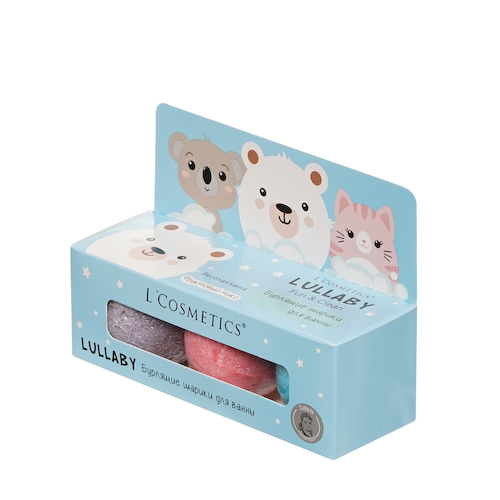 Набор бурлящих шариков для ванны L'Cosmetics Lullaby 3+ Голубой 165г #1