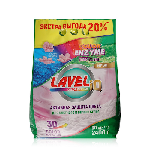 Стиральный порошок LAVELiq Color Enzyme 2,4кг #1