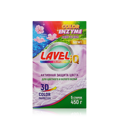 Стиральный порошок LAVELiq Color Enzyme 450г #1