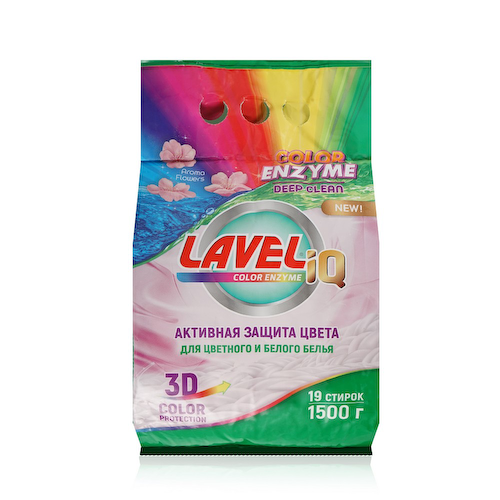 Стиральный порошок LAVELiq Color Enzyme 1,5кг #1