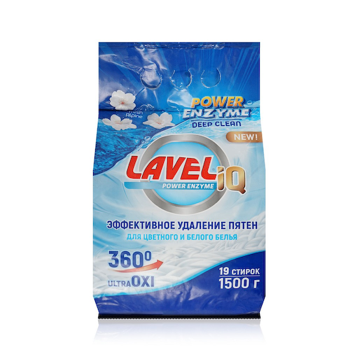 Универсальный стиральный порошок LAVELiq Power Enzyme 1,5кг #1