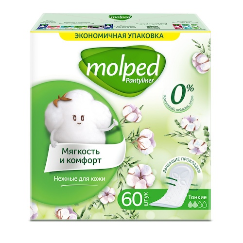 Ежедневные прокладки Molped Pure&Soft 60шт #1