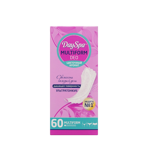 Ультратонкие ежедневные прокладки Day Spa Multiform Deo " Цветочный аромат " 60шт #1