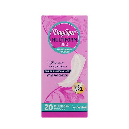 Ультратонкие ежедневные прокладки Day Spa Multiform Deo " Цветочный аромат " 20шт #1