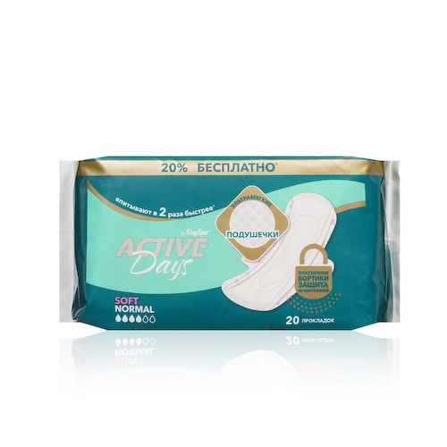Женские прокладки Day Spa Active Days soft Normal 20шт #1