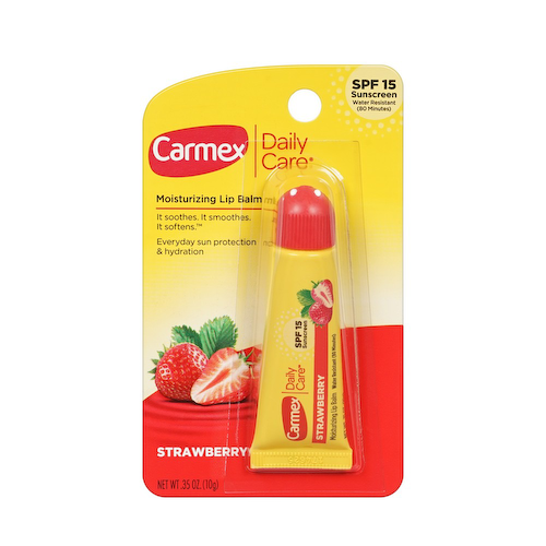 Бальзам для губ Carmex Daily Care Strawberry SPF 15 10мл #1