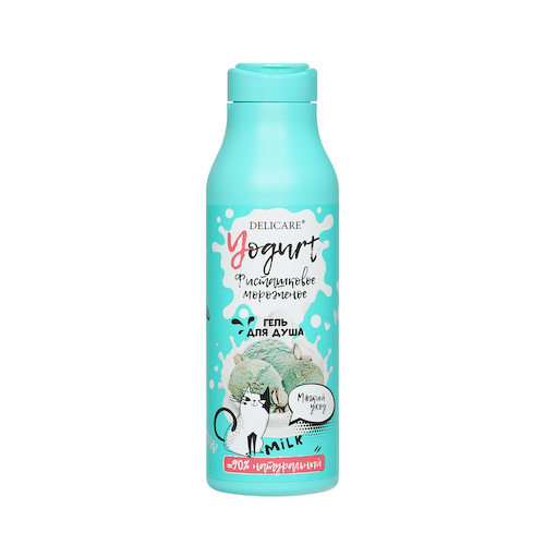 Крем - гель для душа Delicare Yougurt " Фисташковое мороженое " 400мл #1
