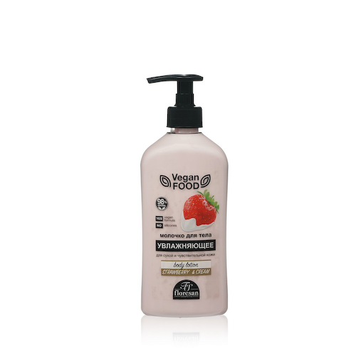 Увлажняющее молочко для тела Floresan Vegan Food " Strawberry & Cream " 500мл #1