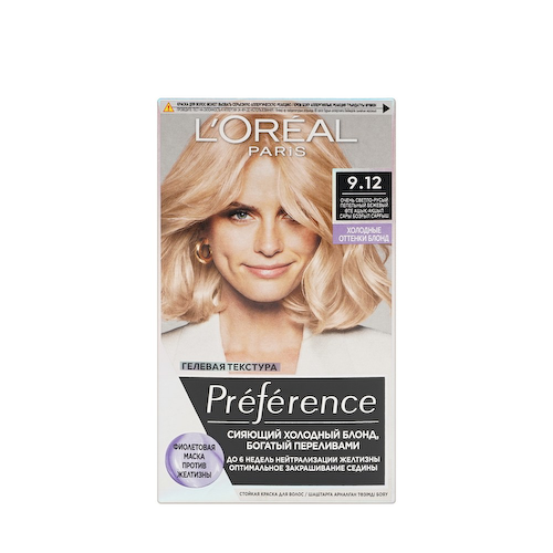 Краска для волос L'Oreal Paris Preference 9.12 Сибирь Очень светло-русый #1