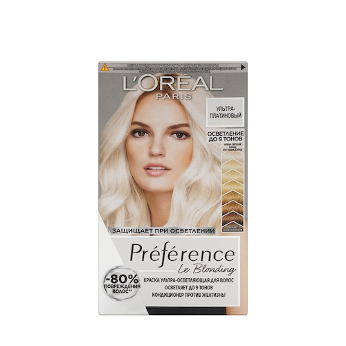 Краска - осветлитель для волос L'Oreal Paris Preference 950 Ультра-платиновый блонд #1