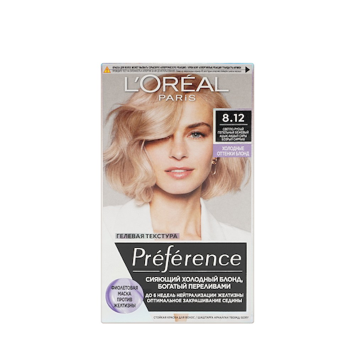 Стойкая краска для волос L'Oreal Paris Preference Cool blondes 8.12 Аляска #1