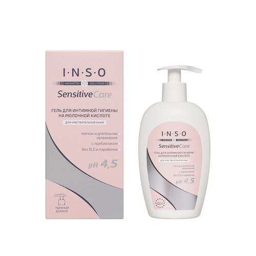Гель для интимной гигиены на молочной кислоте INSO Sensitive Care 250мл #1
