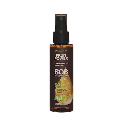 Сухое масло для волос Delicare Fruit Power SOS преображение 90мл #1