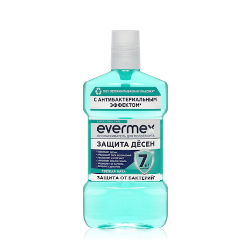 Ополаскиватель для полости рта Evermex Защита дёсен 7 в 1 500мл #1