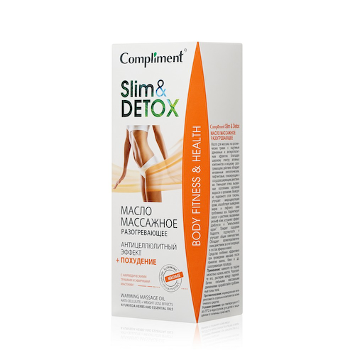 Масло массажное Compliment Slim&Detox Разогревающее 200мл #1