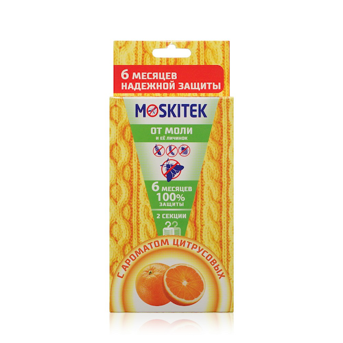 Секции от моли Moskitek " цитрус " 2шт #1
