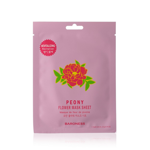 Маска для лица Baroness " Peony Flowers Mask Sheet " восстанавливающая , с экстрактом пиона 21г #1