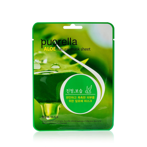 Маска для лица Puorella " Aloe " успокаивающая 21г #1