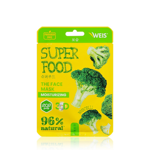 Маска для лица WEIS Super Food Moisturizing с экстрактом брокколи 23г #1