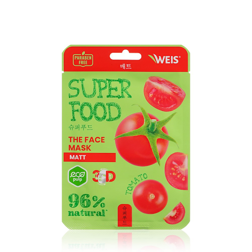 Маска для лица WEIS Super Food Matt с экстрактом томата 23г #1