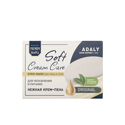 Крем - мыло для лица и тела Adaly Soft Cream Care Original 100г #1